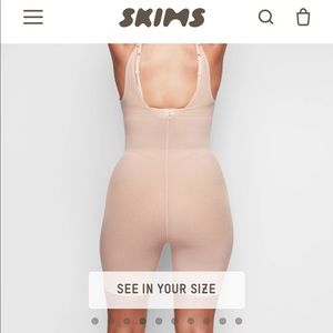 Skims sheer sculp bodysuit Clay M